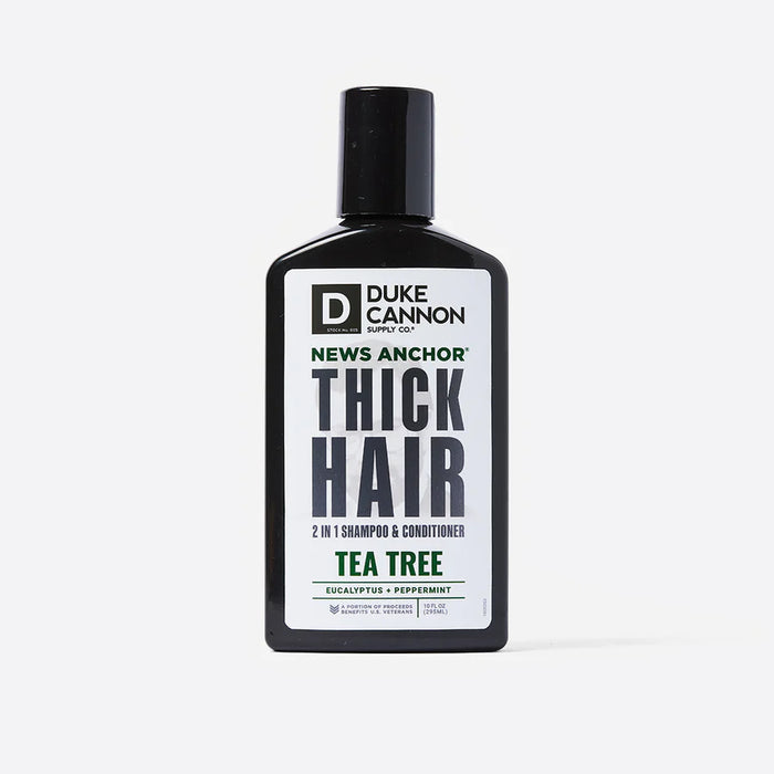 Duke Cannon News Anchor 2-in-1 Hair Wash - Tea Tree 10 oz or 14 oz