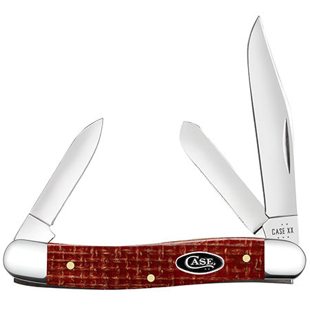 12272 MEDIUM STOCKMAN - DARK RED BURLAP MICARTA