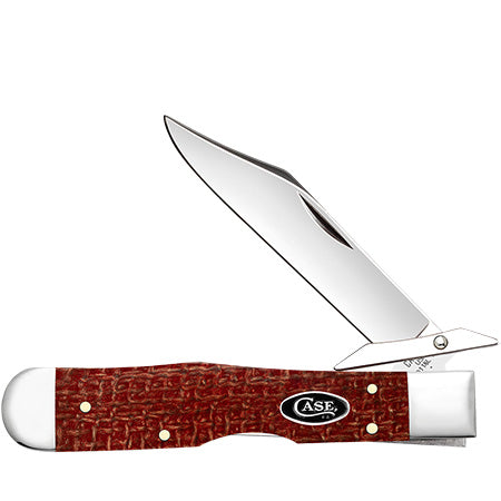 12277 Dark Red Burlap Micarta® - Cheetah Cub