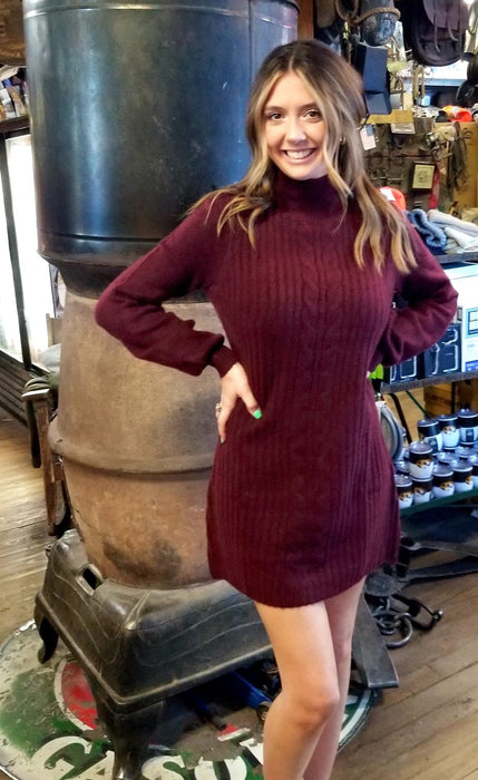 Normal Brand Women's Cable Sweater Dress