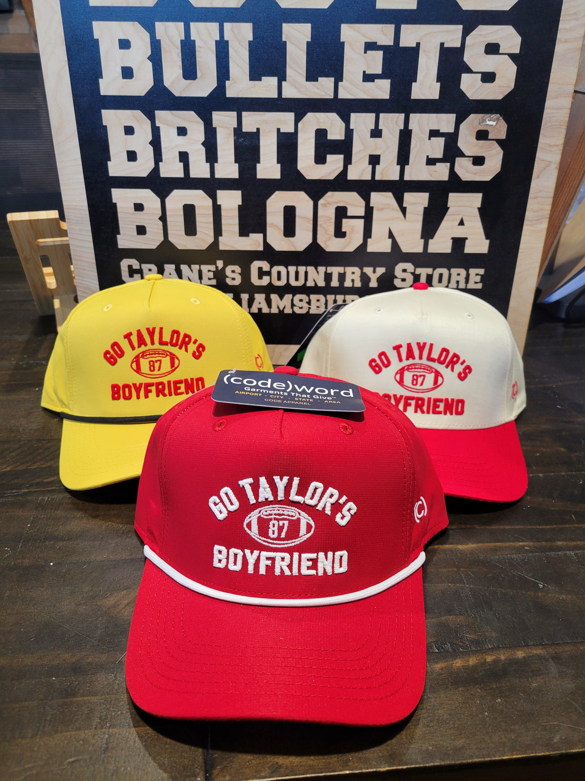 (Code)word Go Taylor's Boyfriend Hat — Crane's Country Store