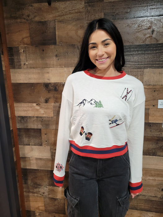 Pendleton Women's Alpine Graphic French Terry Pullover  TB391