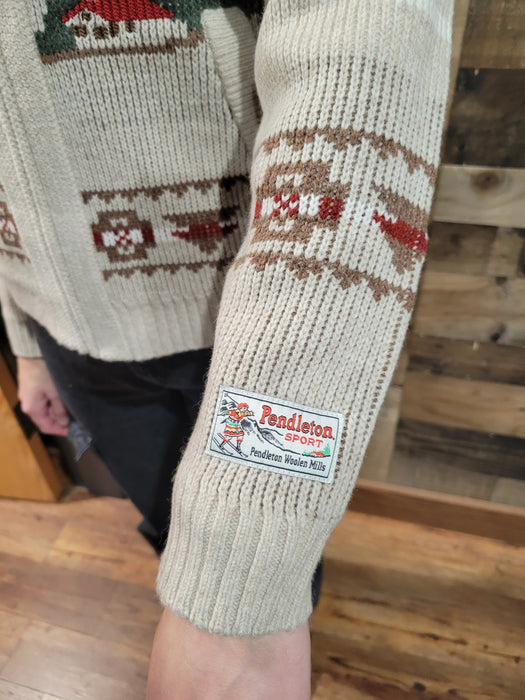 Pendleton Women's Alpine Lambswool Zip-Up Cardigan TC0132