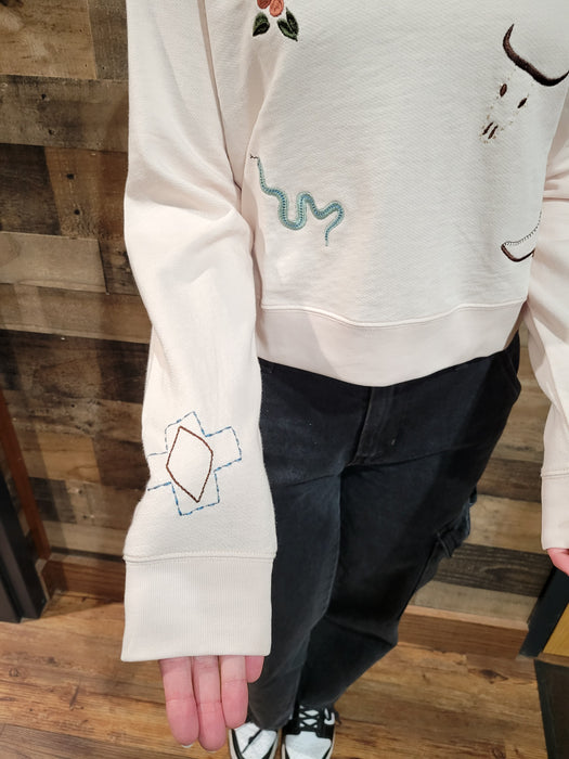 Pendleton Women's Western Graphic French Terry Pullover SKU TB388