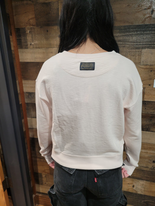 Pendleton Women's Western Graphic French Terry Pullover SKU TB388