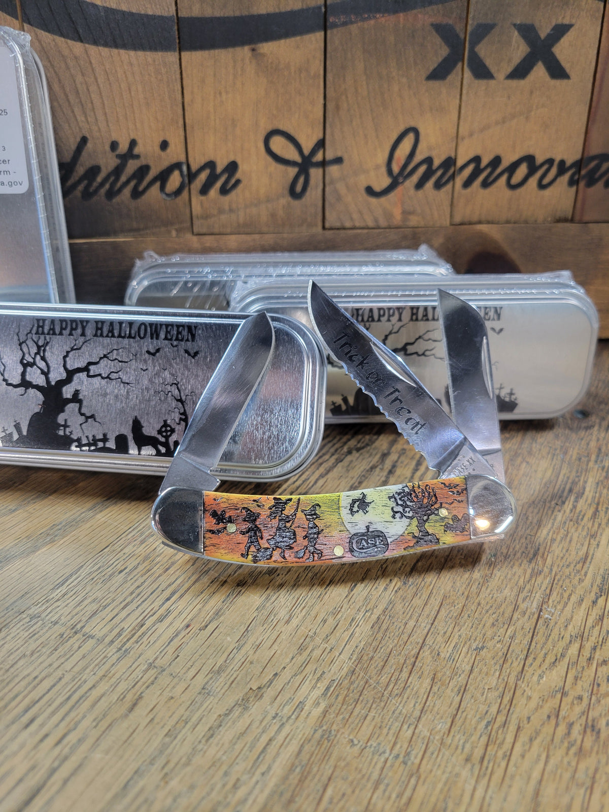 Case XX Halloween 2025 Orange Bone Sowbelly Knife - Limited