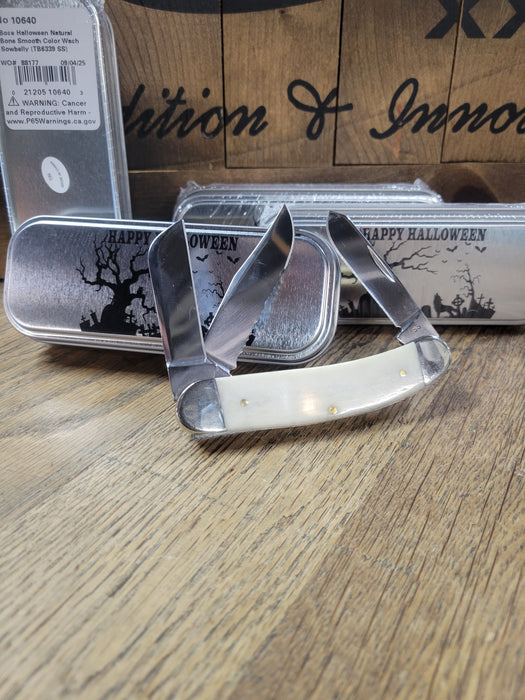 Case XX Halloween 2025 Orange Color Wash Smooth Bone Sowbelly 10640 ADE