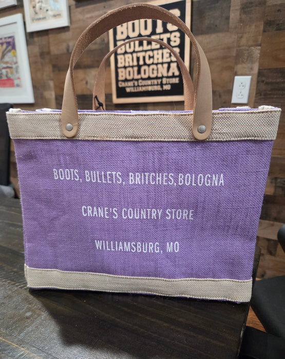 Apolis x Crane's Country Store Petite Market Bag - Fair Trade Jute Lunch Tote