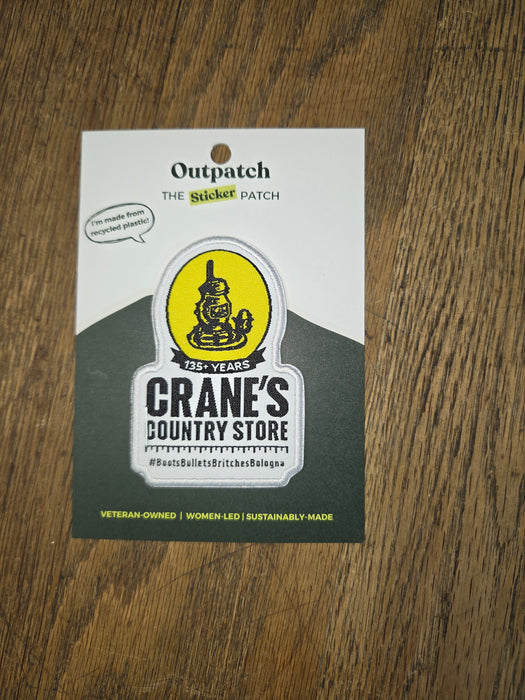Crane's Outpatch — Embroidered Stick-On Patch
