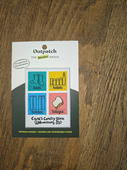 Crane's Outpatch — Embroidered Stick-On Patch