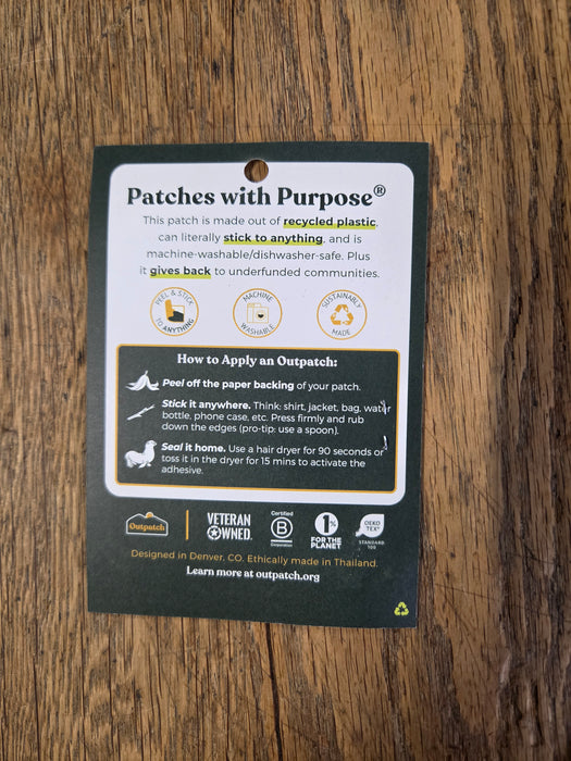 Crane's Outpatch — Embroidered Stick-On Patch