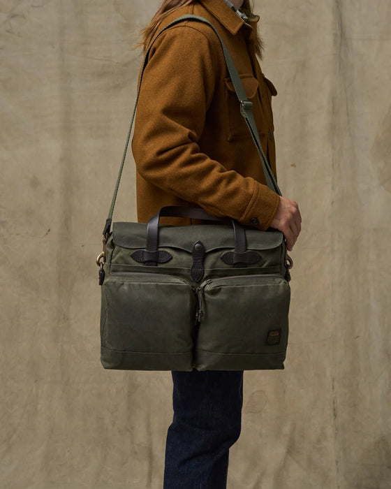 Filson 24-Hour Tin Cloth Briefcase - Premium Laptop Travel Bag - 20282279