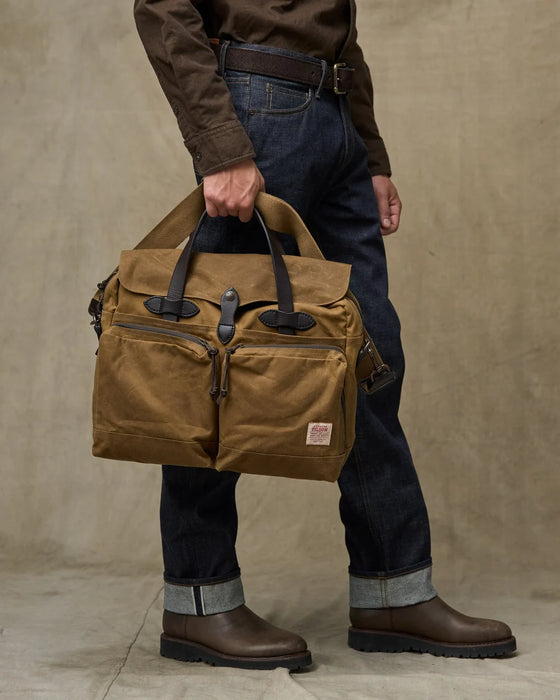 Filson 24-Hour Tin Cloth Briefcase - Premium Laptop Travel Bag - 20282279