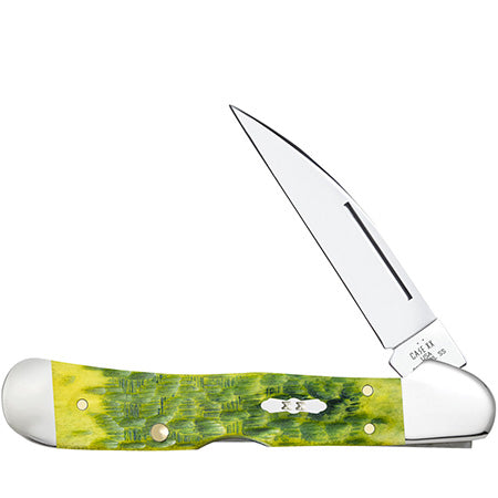 27864 COPPERLOCK - GREEN APPLE BONE PEACH SEED JIG