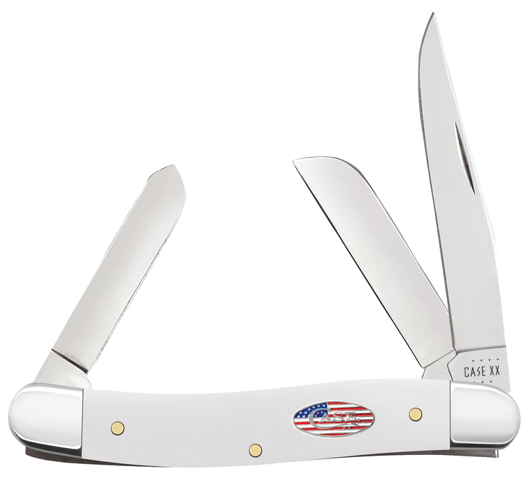 71225 U.S. Flag White Synthetic Medium Stockman Discontinued