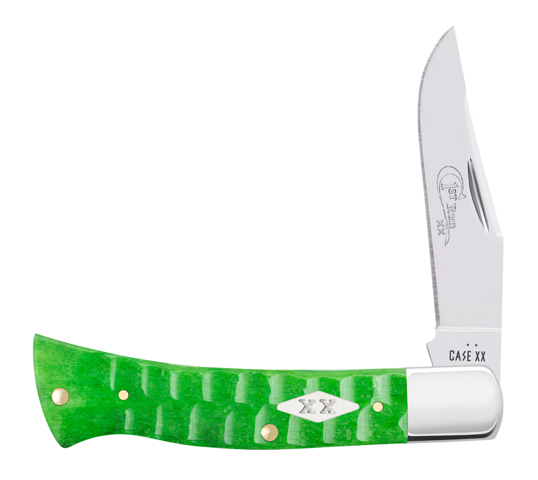 81445 1st Run Gator Jig Bright Green Bone - Case Axe Handle