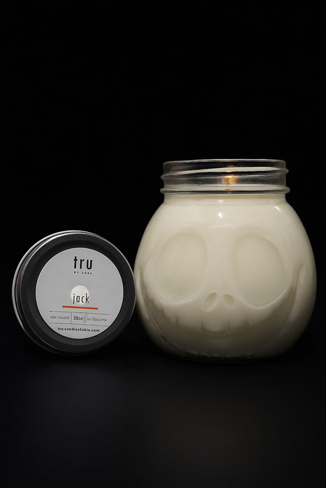 Tru Jac Pumpkin Face Candle - Autumn Harvest Scented Jar Candle - 20oz.