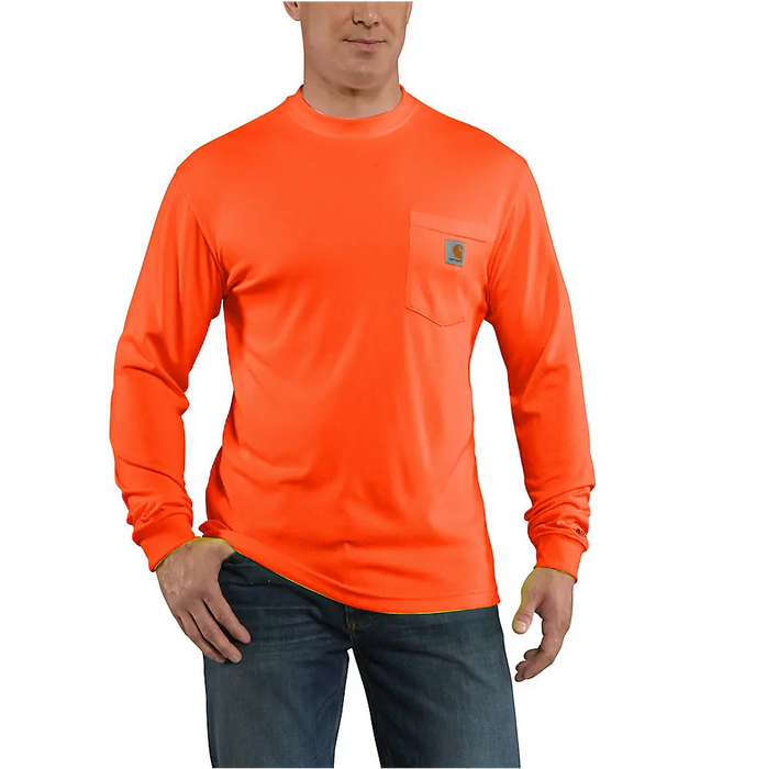 Carhartt Force Relaxed Fit Lightweight Color-Enhanced Long-Sleeve Pocket Tee 100494