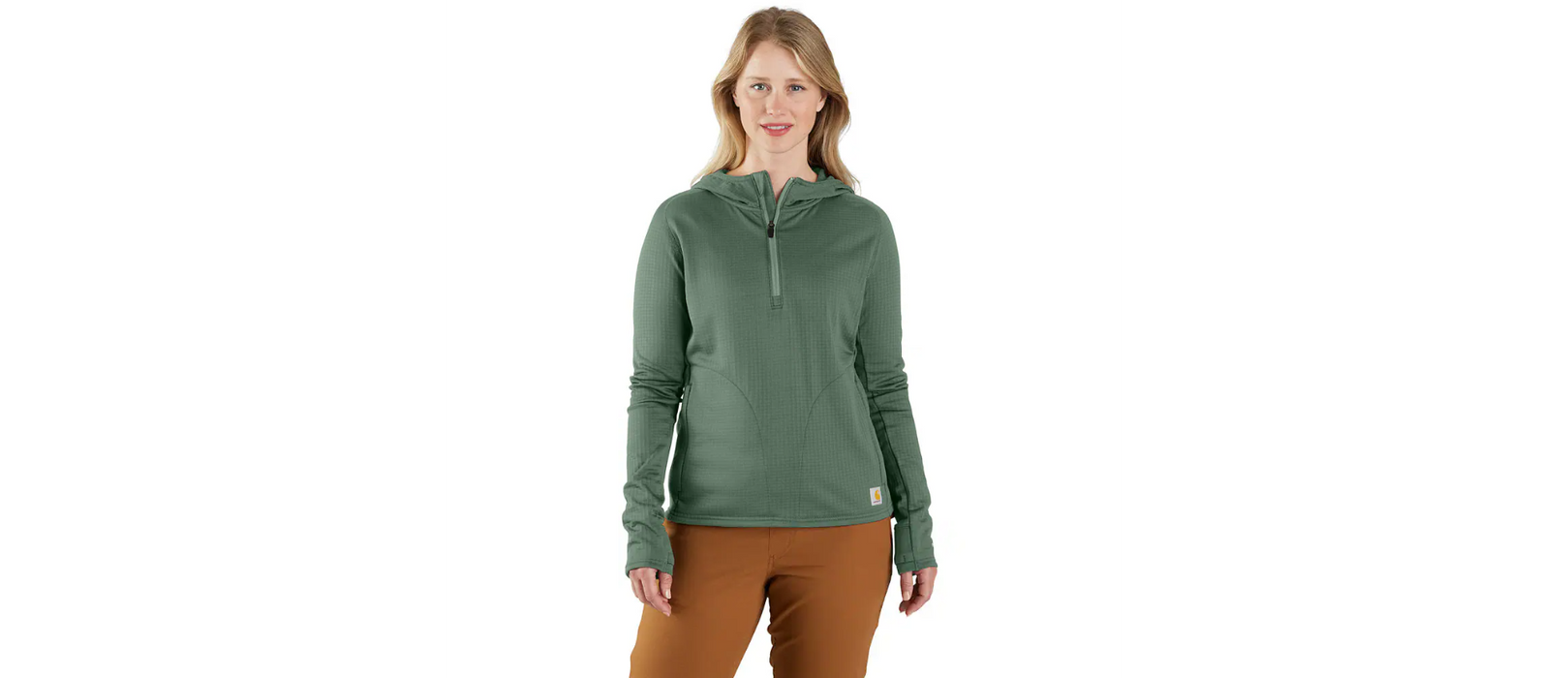 Carhartt Women's Force Relaxed Fit Half-Zip Hooded T-Shirt 106456