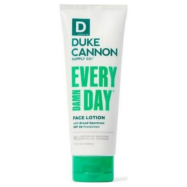 Duke Cannon Every Damn Day Broad Spectrum SPF 30 Face Lotion