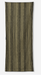 A rectangular textile item, likely a towel or blanket, featuring a vertical stripe pattern in black and warm beige, shown flat against a light gray background.