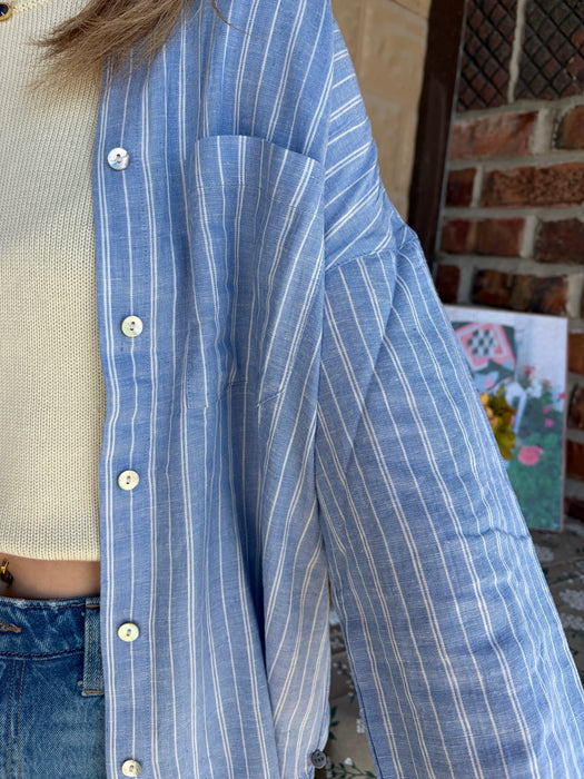 Freshwater Overshirt — Sorrento Stripe