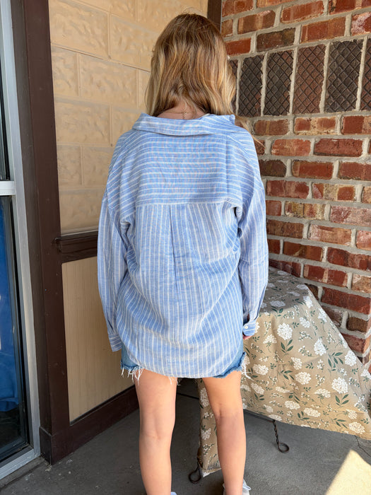 Freshwater Overshirt — Sorrento Stripe