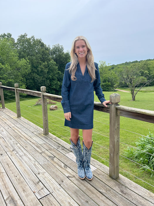 Dan Post Women's Denim Darlin' Western Cowboy Boots - DP5108