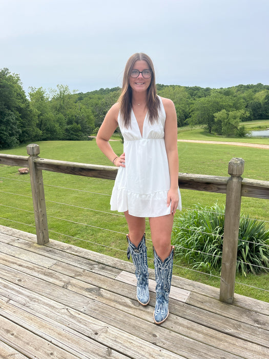 Dan Post Women's Denim Darlin' Western Cowboy Boots - DP5108