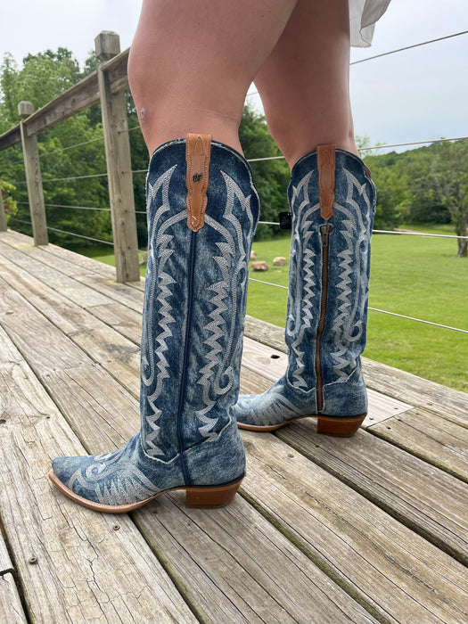 Dan Post Women's Denim Darlin' Western Cowboy Boots - DP5108
