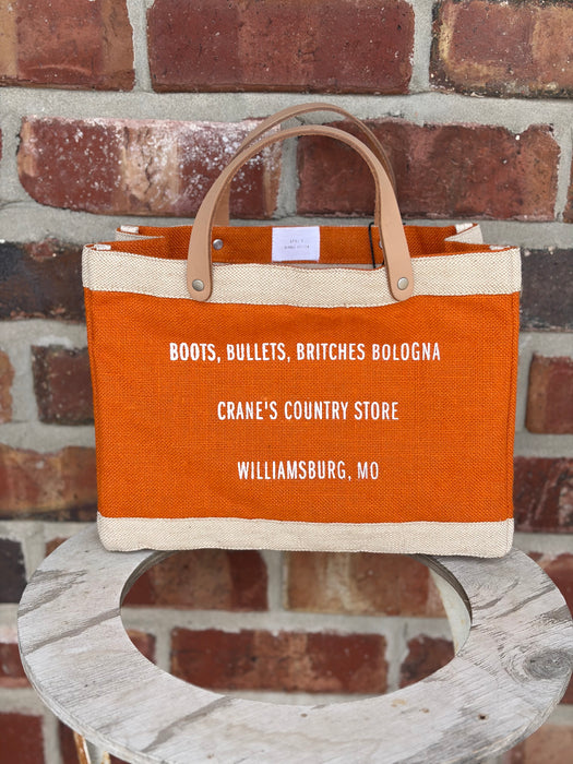 Apolis x Crane's Country Store Petite Market Bag - Fair Trade Jute Lunch Tote