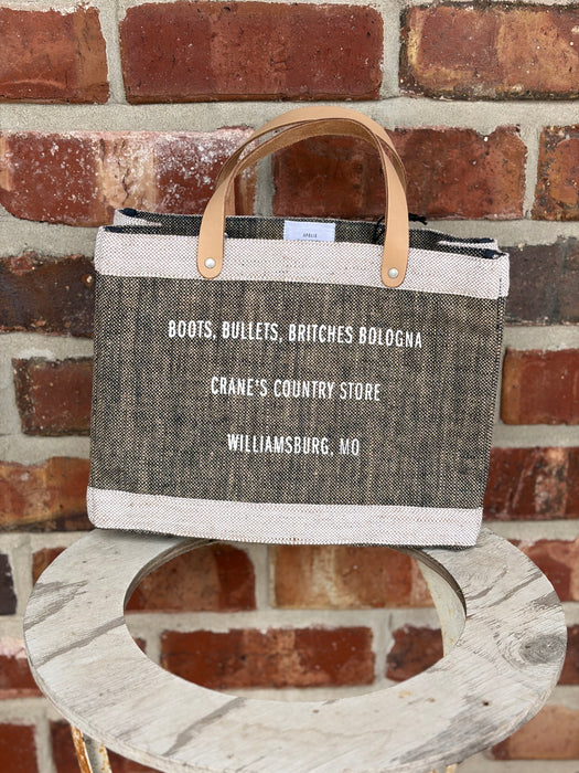 Apolis x Crane's Country Store Petite Market Bag - Fair Trade Jute Lunch Tote