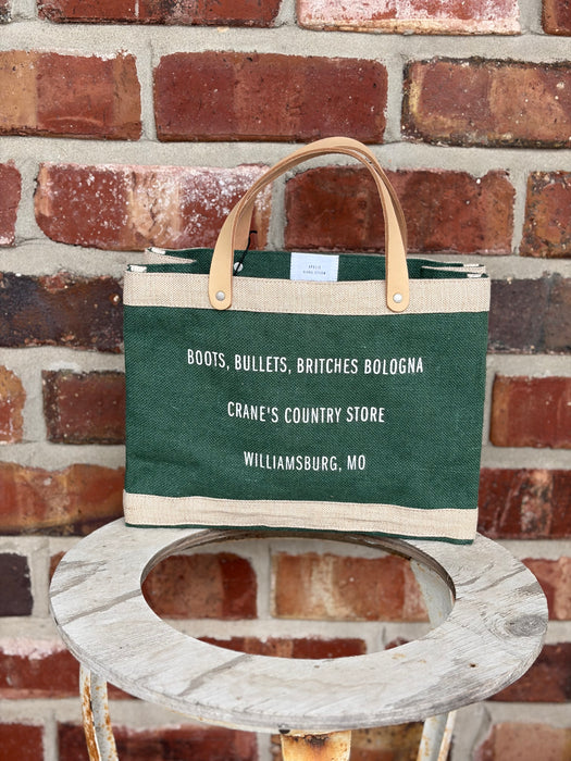 Apolis x Crane's Country Store Petite Market Bag - Fair Trade Jute Lunch Tote