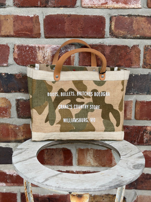 Apolis x Crane's Country Store Petite Market Bag - Fair Trade Jute Lunch Tote
