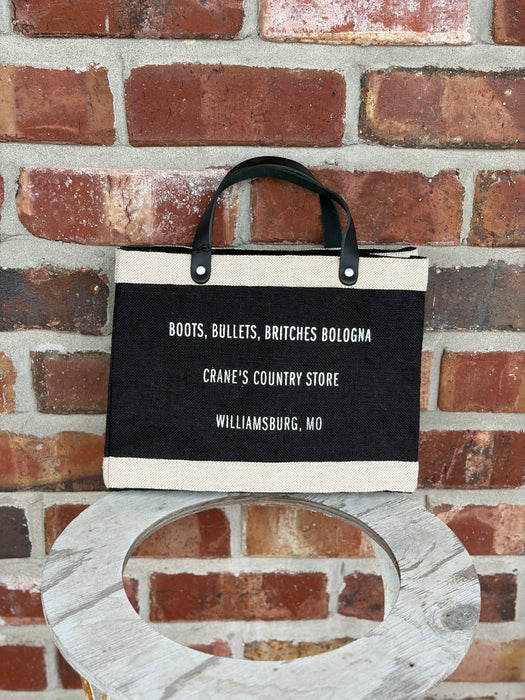 Apolis x Crane's Country Store Petite Market Bag - Fair Trade Jute Lunch Tote