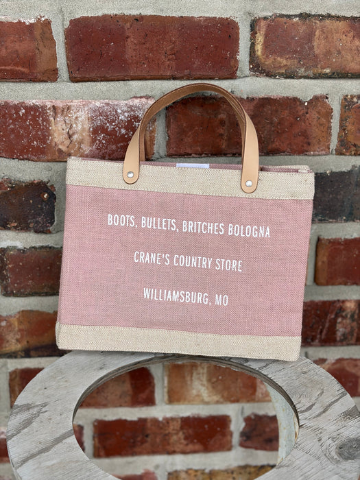 Apolis x Crane's Country Store Petite Market Bag - Fair Trade Jute Lunch Tote