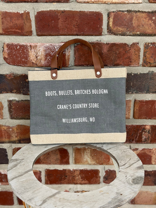 Apolis x Crane's Country Store Petite Market Bag - Fair Trade Jute Lunch Tote