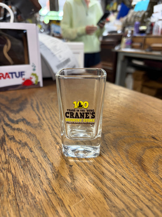 Crane's 100 Year Shot Glass