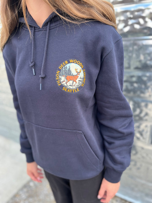 Filson Prospector Sweatshirt - Buck Graphic Hoodie - Night Sky - 20299486