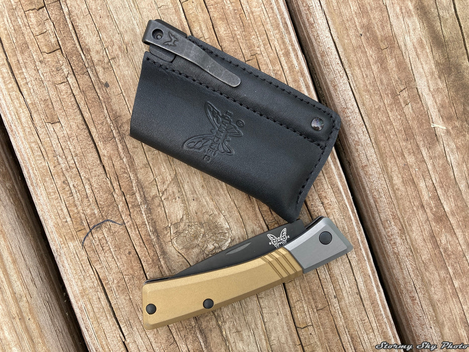 Benchmade 315BK-01 Successor Slip-Joint Knife - Burnt Brass Aluminum with M390 Blade