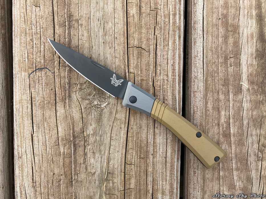 Benchmade 315BK-01 Successor Slip-Joint Knife - Burnt Brass Aluminum with M390 Blade