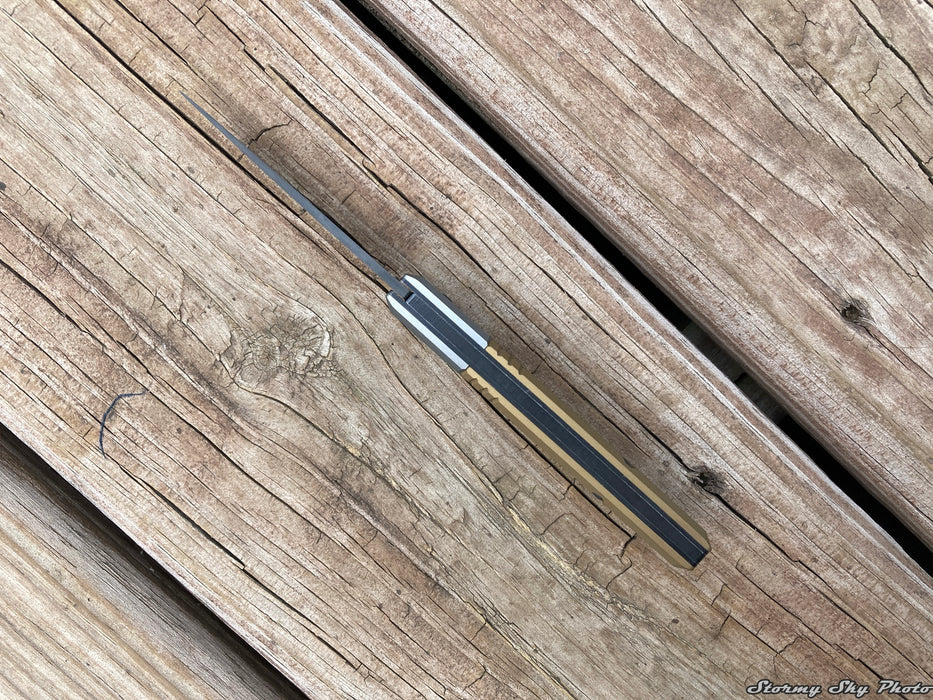 Benchmade 315BK-01 Successor Slip-Joint Knife - Burnt Brass Aluminum with M390 Blade