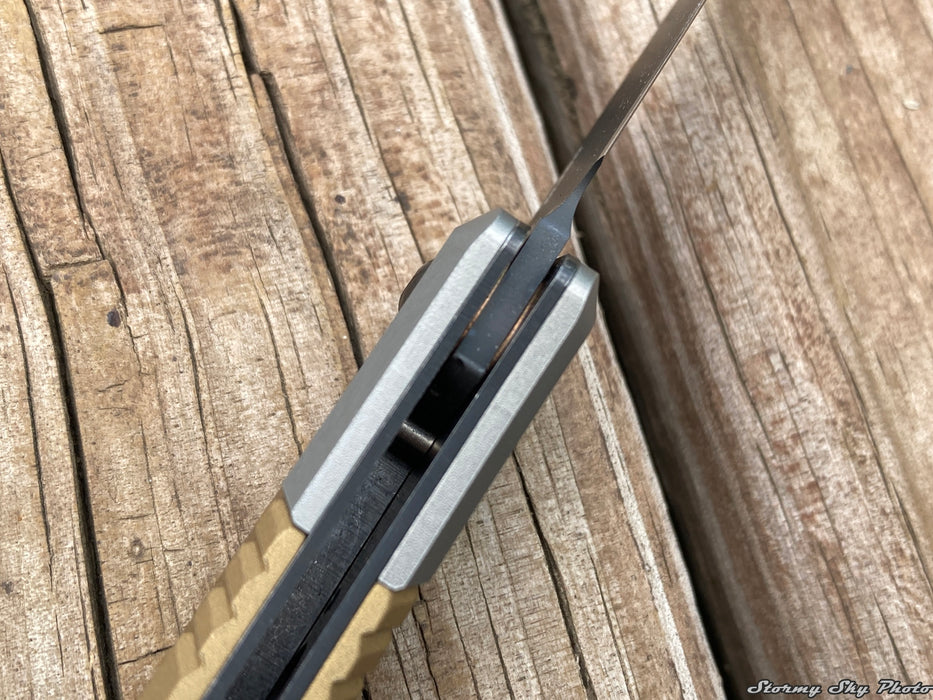 Benchmade 315BK-01 Successor Slip-Joint Knife - Burnt Brass Aluminum with M390 Blade