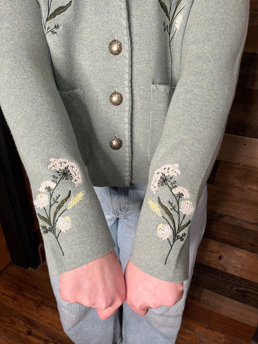 Pendleton Women's Floral Souvenir Cardigan - Botanical Embroidered Western Cardigan