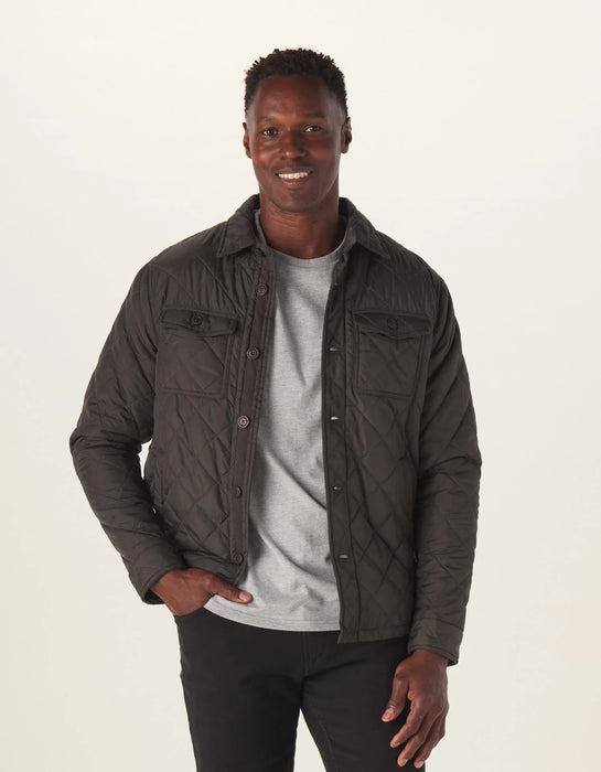 Normal Brand Quilted Sherpa Lined Shacket