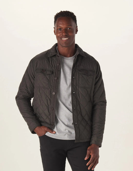 Sherpa lined quilted jacket clearance
