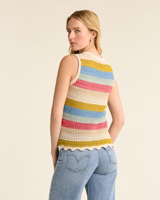 Pendleton Women's Sleeveless Crochet Sweater