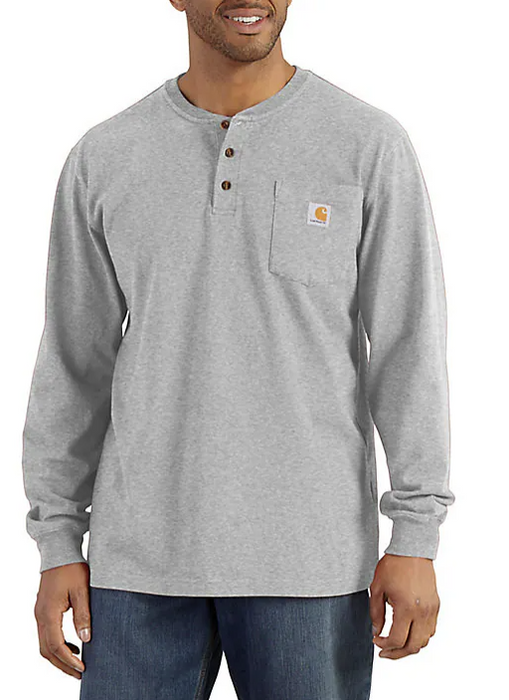 Carhartt Long Sleeve Pocket Henley T-Shirt k128