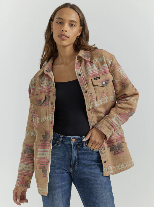 Wrangler Women's Southwestern Print Shacket