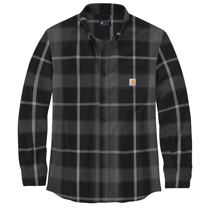 Carhartt Rugged Flex Relaxed Fit Midweight Flannel Long-Sleeve Plaid Shirt 106352